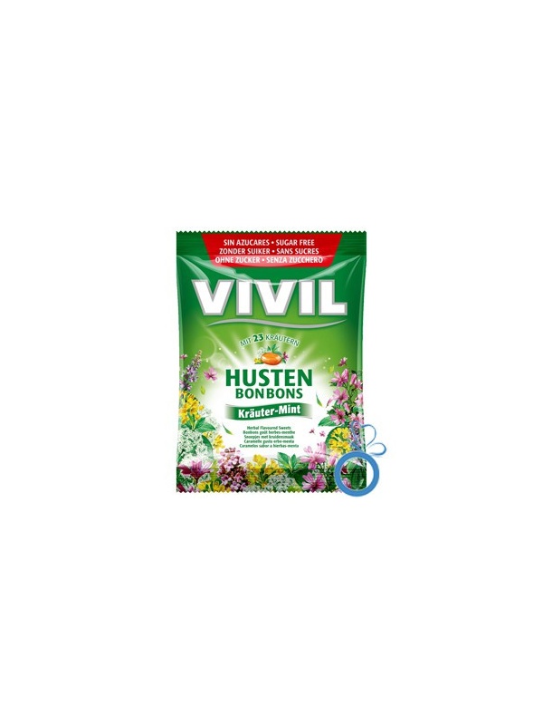 Bomboane Plante naturale si menta, fara zahar 60g - VIVIL
