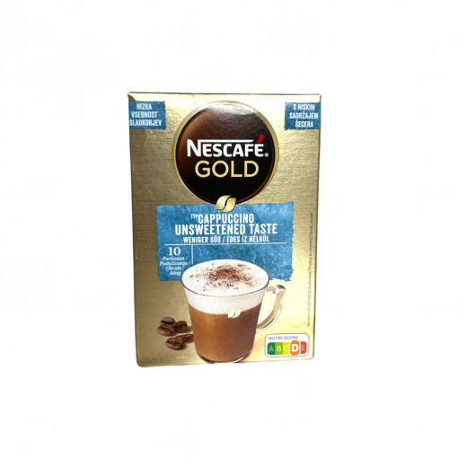 Cappuccino fara zahar 125g (10 plicuri) - Nescafe Gold
