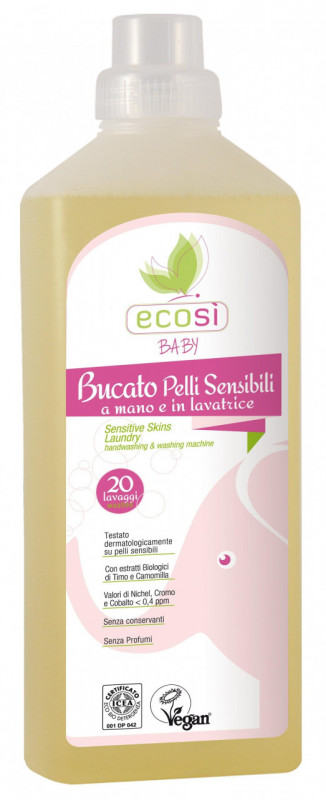 Detergent lichid ECO BIO pentru piele sensibila Ecosi Baby 1000ml