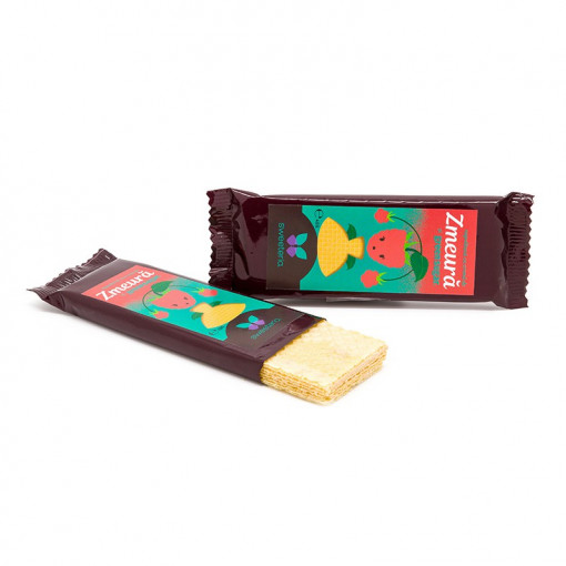 Napolitana cu zmeură si Stevia, fara zahar 40g - Sweeteria