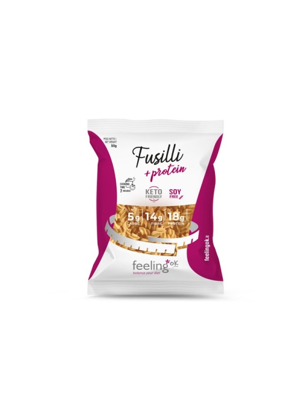 Paste FUSILLI proteice (low carb) 400g - FeelingOK
