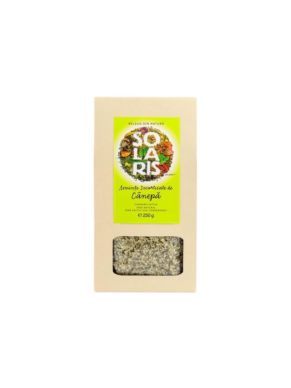 SEMINTE DECORTICATE DE CANEPA 250gr SOLARIS