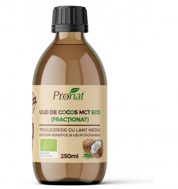 Ulei de cocos MCT ECO 250 ml - Pronat
