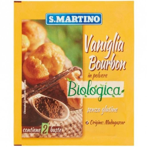 Vanilie Bourbon Bio, fără gluten, 2 plicuri 4g - S.Martino