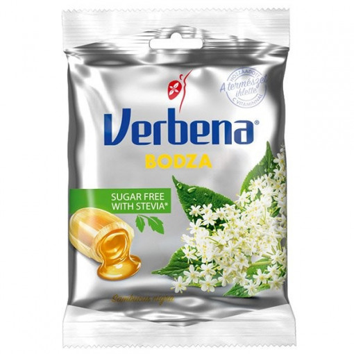 Bomboane cu crema de soc cu Stevia si Vitamina C (fara zahar) 60gr - VERBENA