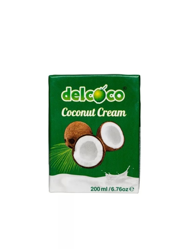 Crema de cocos, fara zahar - Delcoco 200 ml