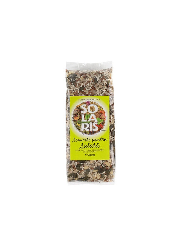 MIX SEMINTE PENTRU SALATA (susan, floarea soarelui, in, chia, pin,dovleac) 250gr SOLARIS