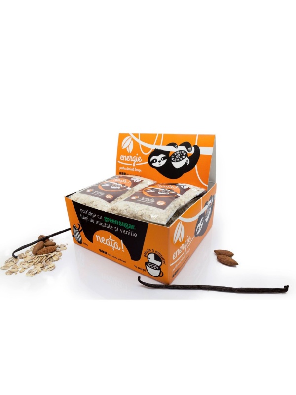 Porridge cu Migdale si Vanilie, cu Stevia 90g - Sweeteria