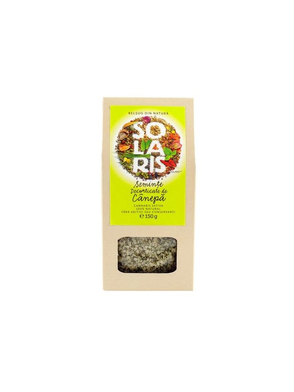 SEMINTE DECORTICATE DE CANEPA 150gr SOLARIS