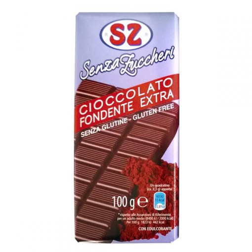 Ciocolata fondant extra (fara zahar, fara gluten) 100g - Senza Zucchero