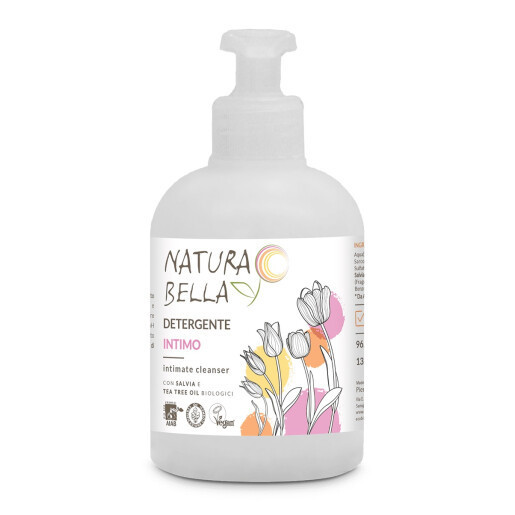 Gel pentru igiena intima cu extracte de salvie si ulei Tea Tree Eco Bio, Natura Bella 300ml