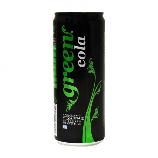 Green Cola cu Stevia (fara zahar, low carb, vegan) 330ml