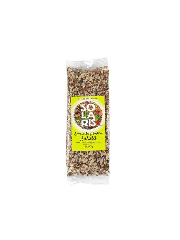 MIX SEMINTE PENTRU SALATA (susan, floarea soarelui, in, chia, pin,dovleac) 100gr SOLARIS