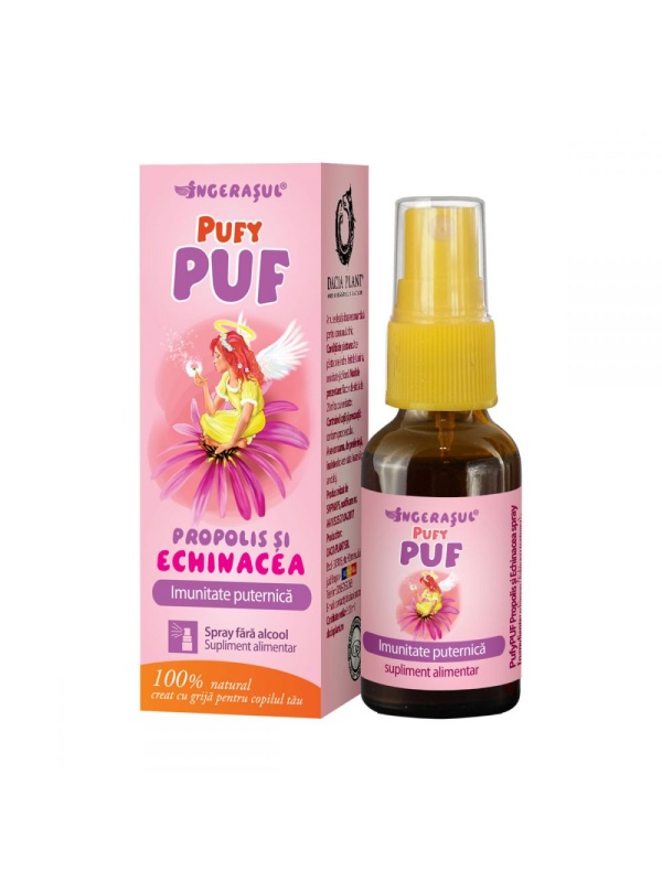 PufyPUF Propolis si Echinacea fara alcool (spray) 20ml DACIA PLANT
