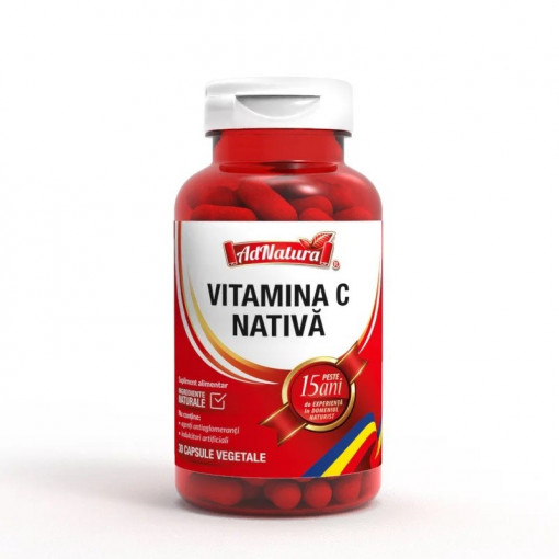 Vitamina C nativa 30 capsule - AdNatura