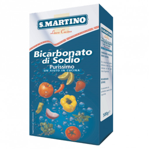 Bicarbonat de sodiu, pur, pentru uz alimentar 500g - S.Martino