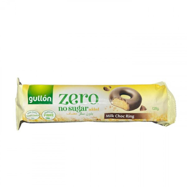Biscuiti inele galuzarti cu ciocolata cu lapte (fara zahar, geterarian) 128g Gullon