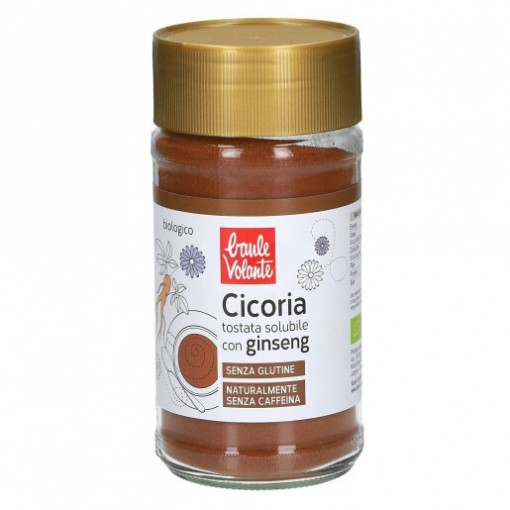 Cicoare Bio solubilă cu ginseng ( fara gluten, fara cofeina, fara zahar) Baule Volante 100g