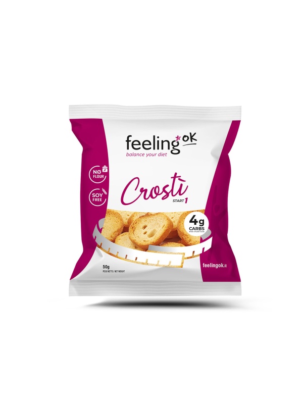 Crutoane (Crostino) Low-Carb cu Ulei de masline (lowcarb, proteic) 50g - FeelinOK