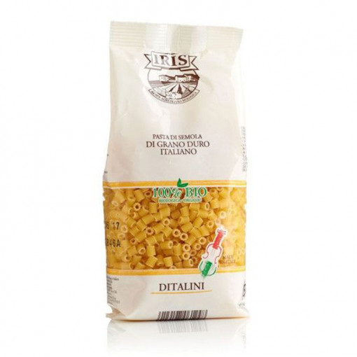 Paste bio Ditalini din grau dur 250g - Iris