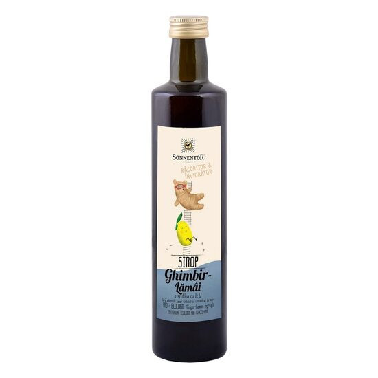 SIROP GHIMBIR SI LAMAIE FARA ZAHAR ECO 500ml (sticla) SONNENTOR
