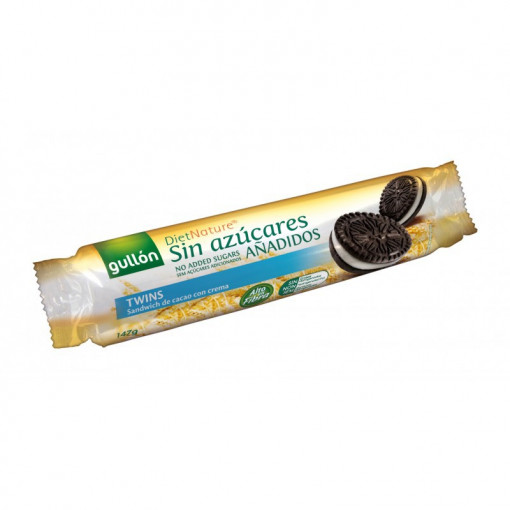 Biscuiti cu cacao si crema de lapte tip Oreo (fara zahar) 147g - Gullon