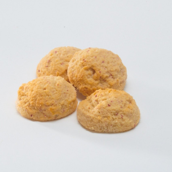 Cookies cu zmeura liofilizata (fara zahar, low carb, keto) punga 52g ( 4 bucati) - Diet Treats