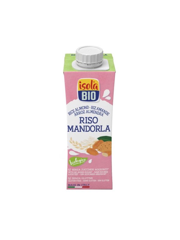 ECO Bautura din orez si migdale, fara gluten, Isola Bio 250ml