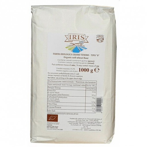 Faina alba bio de grau tip 0 - IRIS 1 kg