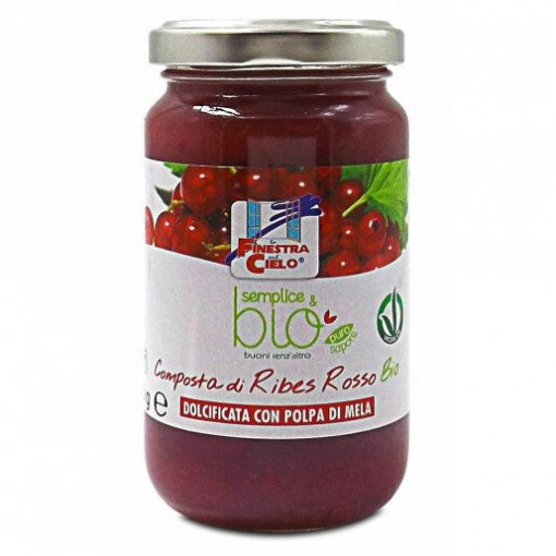 Gem BIO de coacaze rosii (indulcit cu pulpa de mere) 220g