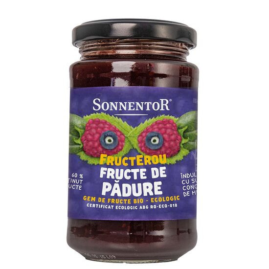 GEM DE FRUCTE DE PADURE ECO 250gr "FRUCTEROU" (fara adaos de zahar) SONNENTOR