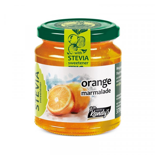 Gem de portocale fara zahar, cu STEVIA, 370g - Kandy's