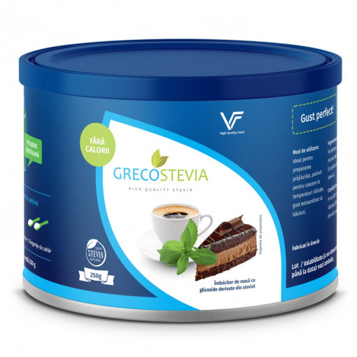 Îndulcitor natural cu stevia, pulbere 250g - GrecoStevia
