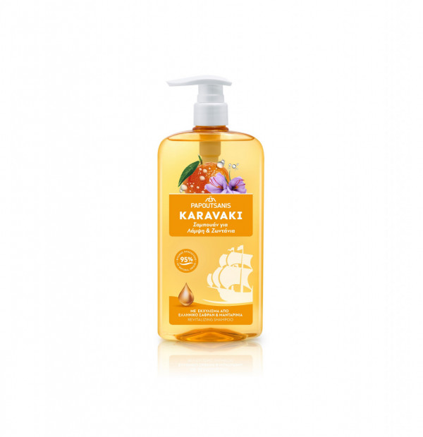 Sampon pentru stralucirea parului 600ml - KARAVAKI