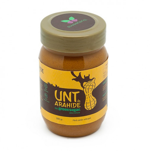 Unt de arahide indulcit natural 300g - Sweeteria
