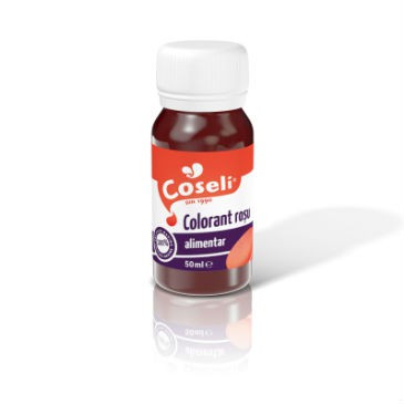 Colorant alimentar rosu 50 ml - Coseli