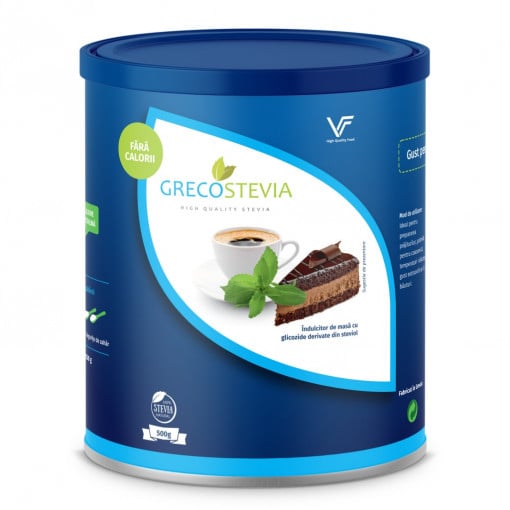 Îndulcitor natural cu stevia, pulbere 500g - GrecoStevia