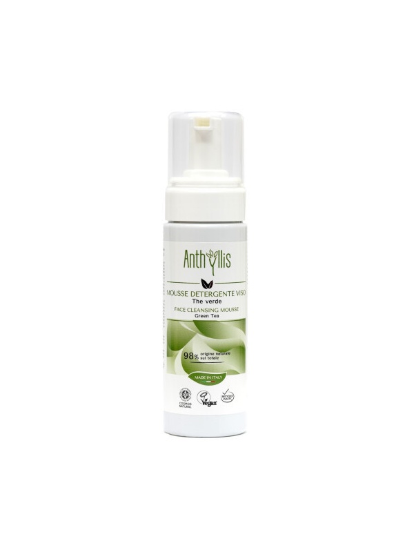 Mousse demachiant cu ceai verde, vegan, Cosmos Natural, Anthyllis 150ml