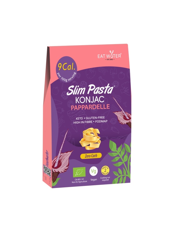 Pappardelle din faina de konjac BIO 270g (vegan, fara carbohidrati, fara gluten, keto) - Slim Pasta