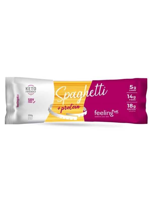 Paste Low-Carb Spaghetti (keto, proteice, fara soia) 250g - FeelingOK