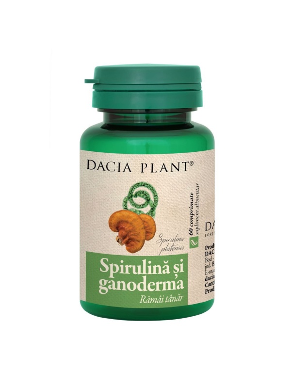 SPIRULINA SI GANODERMA 60cpr DACIA PLANT