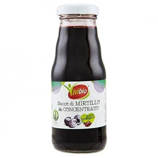 Suc bio de afine (din concentrat), vegan 200ml - Vivibio