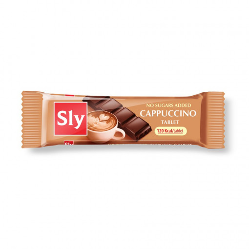 Tabletă de ciocolată cu Cappuccino (fara zahar) 25g - Sly