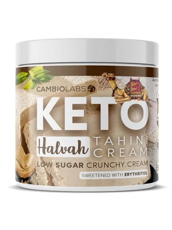 Crema keto crocanta HALVA si tahini cu Eritritol (fara zahar, fara gluten) 500g - CambioLabs