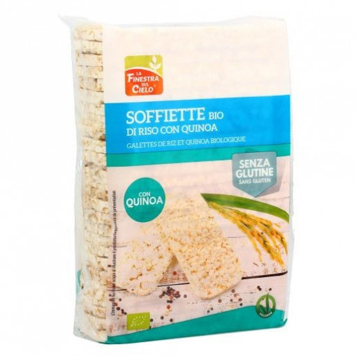 Rondele (Galete) bio din orez integral cu quinoa, fara gluten 130g - La Finestra Sul Cielo