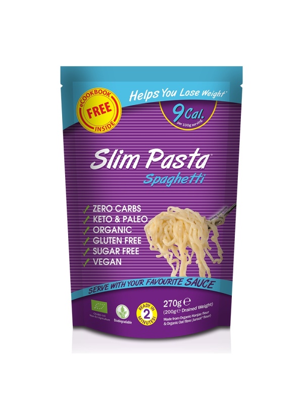 Spaghetti din faina de konjac BIO 270g (vegan, fara carbohidrati, fara gluten, keto) - Slim Pasta