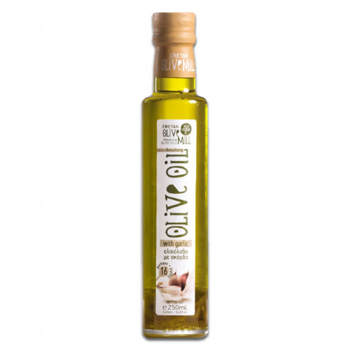 Ulei de măsline extra virgin aromatizat cu usturoi, 250ml