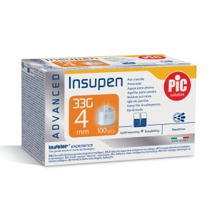 Ace pen insulina sterile INSUPEN ADVANCED 100 buc/cutie 33G x 4 mm - PIC SOLUTION