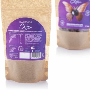 Aronia invelite in ciocolata cu lapte cu Colagen (fara zahar, vegan ) 200g - Sweeteria Chic - Img 2