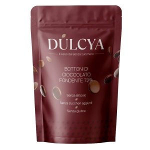 Banuti din ciocolata neagra 72% cu Stevia (fara zahar, fara gluten, fara lactoza) 180g - DULCYA